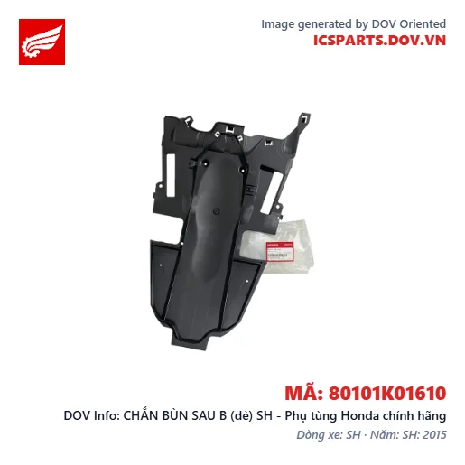 CHẮN BÙN SAU B (dè) SH - Phụ tùng Honda chính hãng