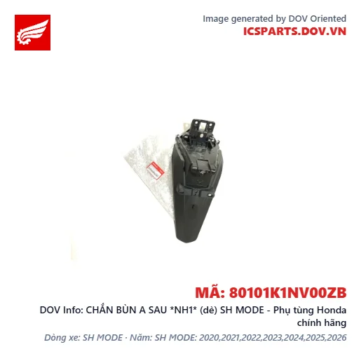 CHẮN BÙN A SAU *NH1* (dè) SH MODE - Phụ tùng Honda chính hãng