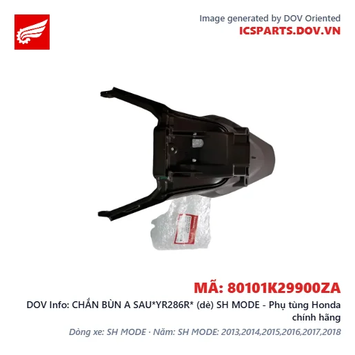 CHẮN BÙN A SAU*YR286R* (dè) SH MODE - Phụ tùng Honda chính hãng