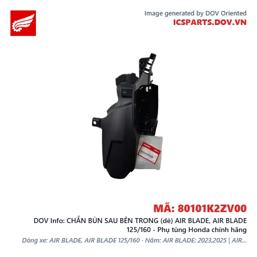 CHẮN BÙN SAU BÊN TRONG (dè) AIR BLADE, AIR BLADE 125/160 - Phụ tùng Honda chính hãng