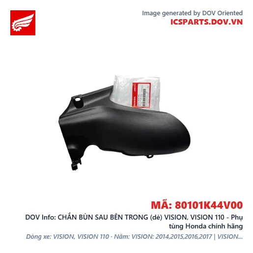 CHẮN BÙN SAU BÊN TRONG (dè) VISION, VISION 110 - Phụ tùng Honda chính hãng