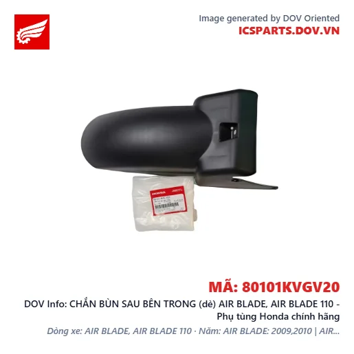 CHẮN BÙN SAU BÊN TRONG (dè) AIR BLADE, AIR BLADE 110 - Phụ tùng Honda chính hãng