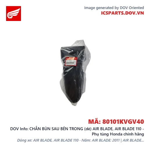 CHẮN BÙN SAU BÊN TRONG (dè) AIR BLADE, AIR BLADE 110 - Phụ tùng Honda chính hãng