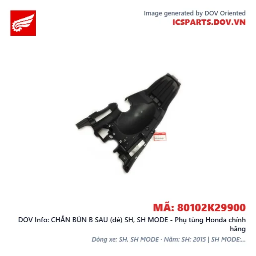 CHẮN BÙN B SAU (dè) SH, SH MODE - Phụ tùng Honda chính hãng