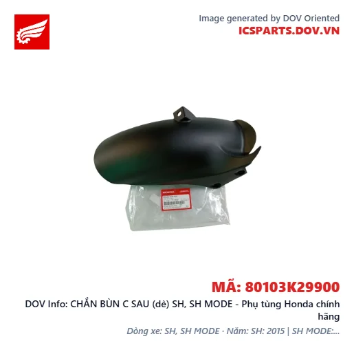 CHẮN BÙN C SAU (dè) SH, SH MODE - Phụ tùng Honda chính hãng