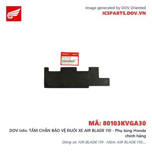 TẤM CHẮN BẢO VỆ ĐUÔI XE AIR BLADE 110 - Phụ tùng Honda chính hãng
