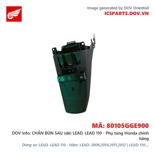 CHẮN BÙN SAU (dè) LEAD, LEAD 110 - Phụ tùng Honda chính hãng