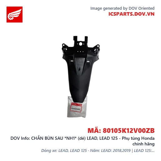 CHẮN BÙN SAU *NH1* (dè) LEAD, LEAD 125 - Phụ tùng Honda chính hãng