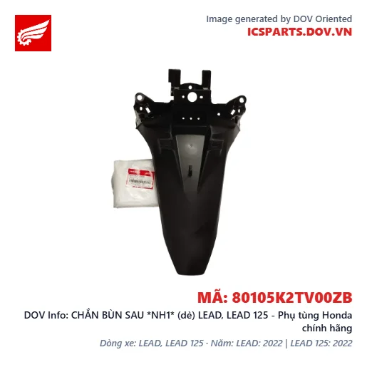 CHẮN BÙN SAU *NH1* (dè) LEAD, LEAD 125 - Phụ tùng Honda chính hãng