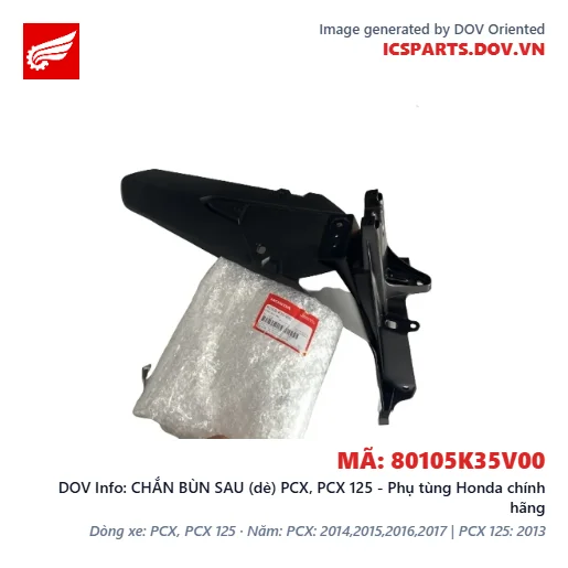 CHẮN BÙN SAU (dè) PCX, PCX 125 - Phụ tùng Honda chính hãng