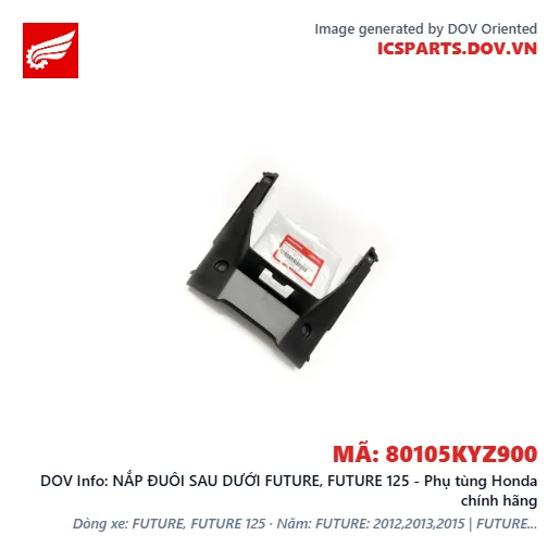 NẮP ĐUÔI SAU DƯỚI FUTURE, FUTURE 125 - Phụ tùng Honda chính hãng