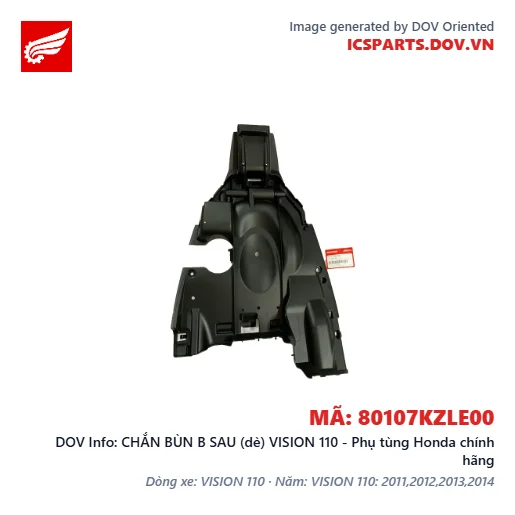 CHẮN BÙN B SAU (dè) VISION 110 - Phụ tùng Honda chính hãng