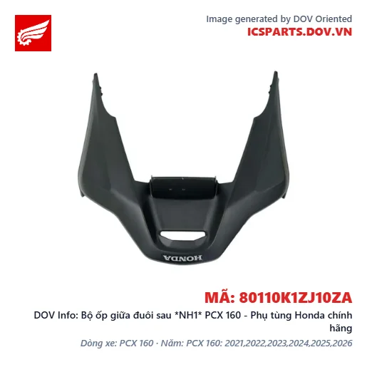 Bộ ốp giữa đuôi sau *NH1* PCX 160 - Phụ tùng Honda chính hãng