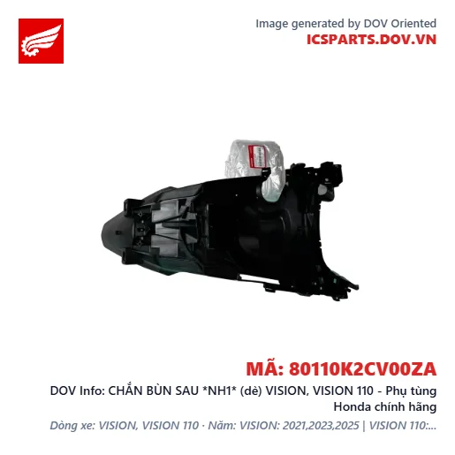 CHẮN BÙN SAU *NH1* (dè) VISION, VISION 110 - Phụ tùng Honda chính hãng