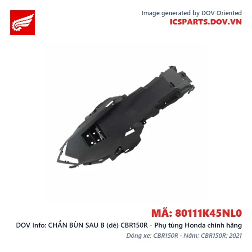 CHẮN BÙN SAU B (dè) CBR150R - Phụ tùng Honda chính hãng