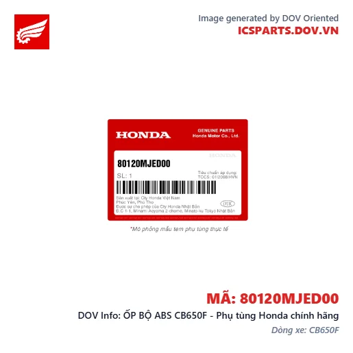 ỐP BỘ ABS CB650F - Phụ tùng Honda chính hãng