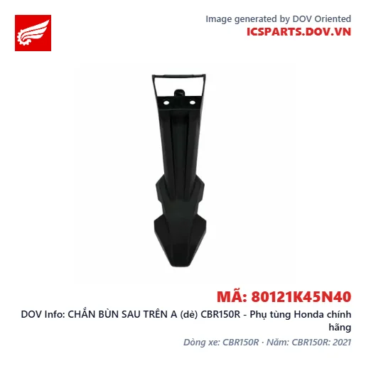CHẮN BÙN SAU TRÊN A (dè) CBR150R - Phụ tùng Honda chính hãng