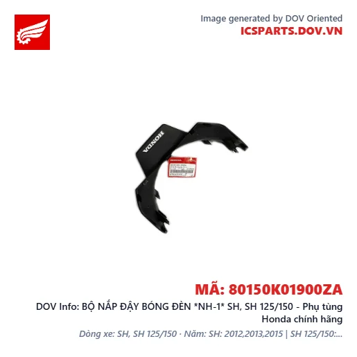 BỘ NẮP ĐẬY BÓNG ĐÈN *NH-1* SH, SH 125/150 - Phụ tùng Honda chính hãng