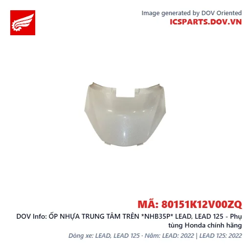 ỐP NHỰA TRUNG TÂM TRÊN *NHB35P* LEAD, LEAD 125 - Phụ tùng Honda chính hãng