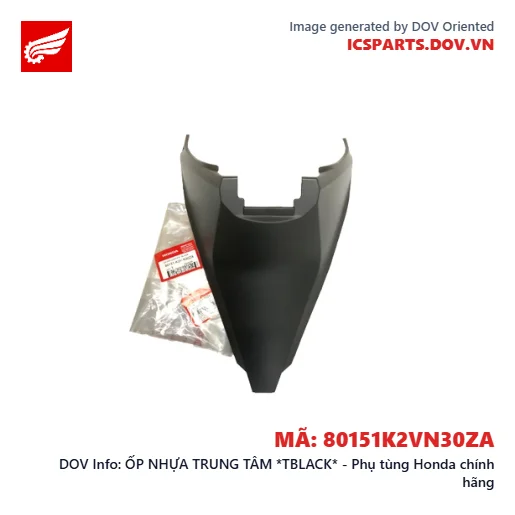 ỐP NHỰA TRUNG TÂM *TBLACK* - Phụ tùng Honda chính hãng