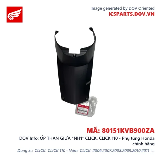 ỐP THÂN GIỮA *NH1* CLICK, CLICK 110 - Phụ tùng Honda chính hãng