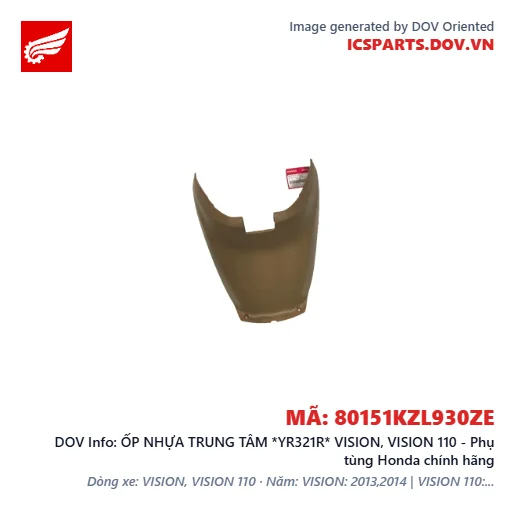 ỐP NHỰA TRUNG TÂM *YR321R* VISION, VISION 110 - Phụ tùng Honda chính hãng