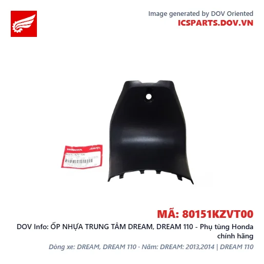 ỐP NHỰA TRUNG TÂM DREAM, DREAM 110 - Phụ tùng Honda chính hãng