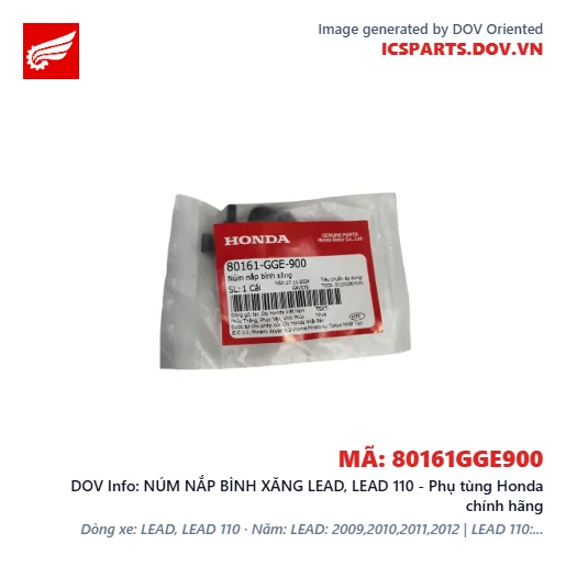 NÚM NẮP BÌNH XĂNG LEAD, LEAD 110 - Phụ tùng Honda chính hãng
