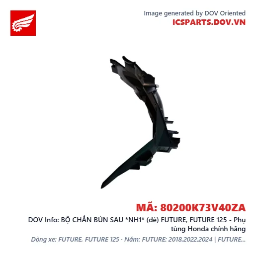 BỘ CHẮN BÙN SAU *NH1* (dè) FUTURE, FUTURE 125 - Phụ tùng Honda chính hãng