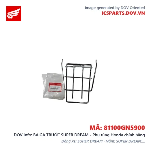 BA GA TRƯỚC SUPER DREAM - Phụ tùng Honda chính hãng