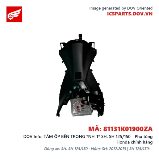 TẤM ỐP BÊN TRONG *NH-1* SH, SH 125/150 - Phụ tùng Honda chính hãng
