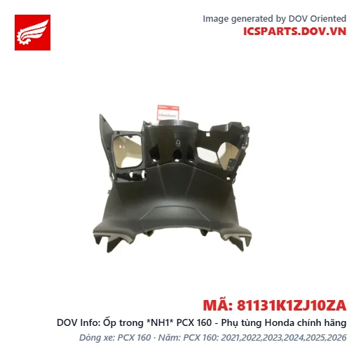 Ốp trong *NH1* PCX 160 - Phụ tùng Honda chính hãng