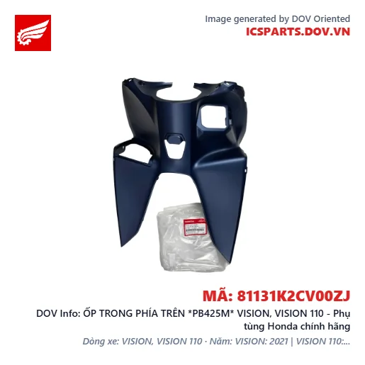 ỐP TRONG PHÍA TRÊN *PB425M* VISION, VISION 110 - Phụ tùng Honda chính hãng