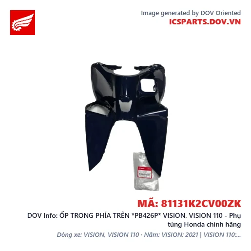 ỐP TRONG PHÍA TRÊN *PB426P* VISION, VISION 110 - Phụ tùng Honda chính hãng