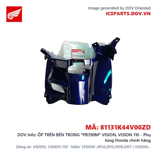 ỐP TRÊN BÊN TRONG *PB390M* VISION, VISION 110 - Phụ tùng Honda chính hãng
