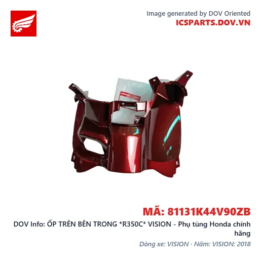 ỐP TRÊN BÊN TRONG *R350C* VISION - Phụ tùng Honda chính hãng