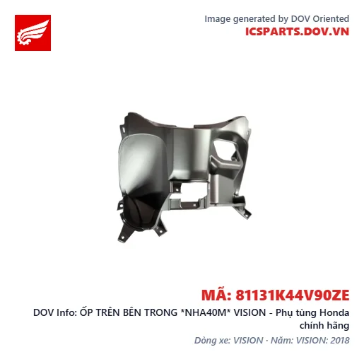 ỐP TRÊN BÊN TRONG *NHA40M* VISION - Phụ tùng Honda chính hãng