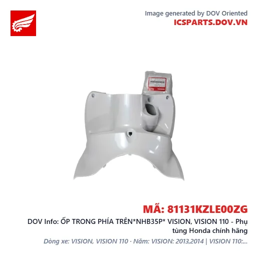 ỐP TRONG PHÍA TRÊN*NHB35P* VISION, VISION 110 - Phụ tùng Honda chính hãng
