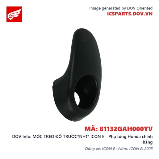 MÓC TREO ĐỒ TRƯỚC*NH1* ICON E - Phụ tùng Honda chính hãng