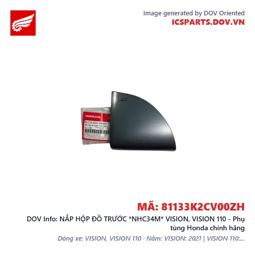 NẮP HỘP ĐỒ TRƯỚC *NHC34M* VISION, VISION 110 - Phụ tùng Honda chính hãng