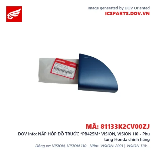 NẮP HỘP ĐỒ TRƯỚC *PB425M* VISION, VISION 110 - Phụ tùng Honda chính hãng