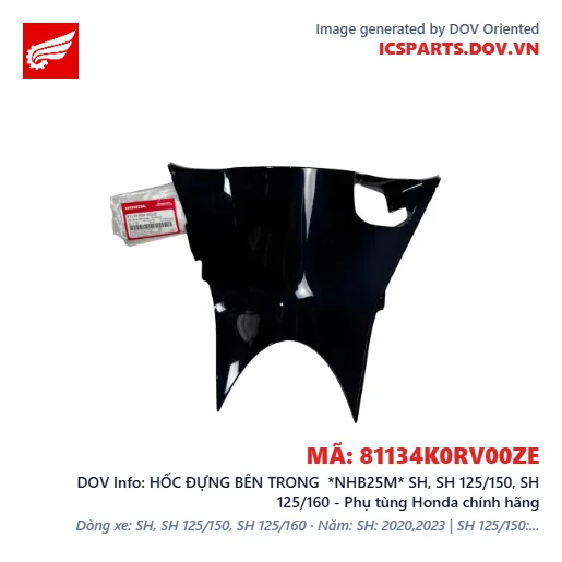 HỐC ĐỰNG BÊN TRONG *NHB25M* SH, SH 125/150, SH 125/160 - Phụ tùng Honda chính hãng