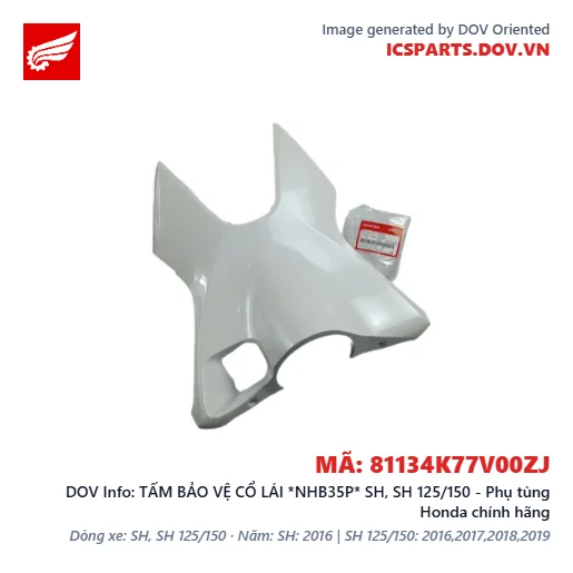 TẤM BẢO VỆ CỔ LÁI *NHB35P* SH, SH 125/150 - Phụ tùng Honda chính hãng