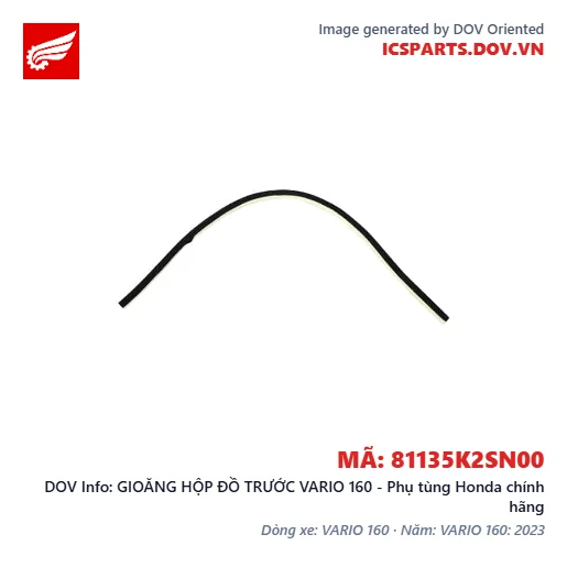 GIOĂNG HỘP ĐỒ TRƯỚC VARIO 160 - Phụ tùng Honda chính hãng