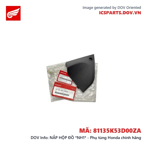 NẮP HỘP ĐỒ *NH1* - Phụ tùng Honda chính hãng