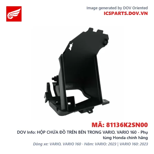 HỘP CHỨA ĐỒ TRÊN BÊN TRONG VARIO, VARIO 160 - Phụ tùng Honda chính hãng