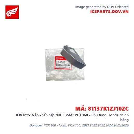 Nắp khẩn cấp *NHC35M* PCX 160 - Phụ tùng Honda chính hãng