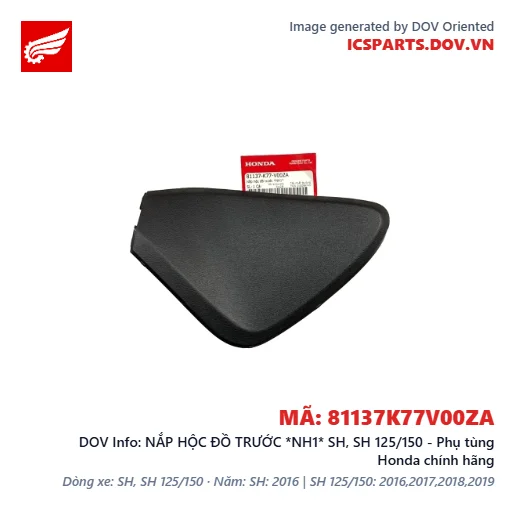 NẮP HỘC ĐỒ TRƯỚC *NH1* SH, SH 125/150 - Phụ tùng Honda chính hãng