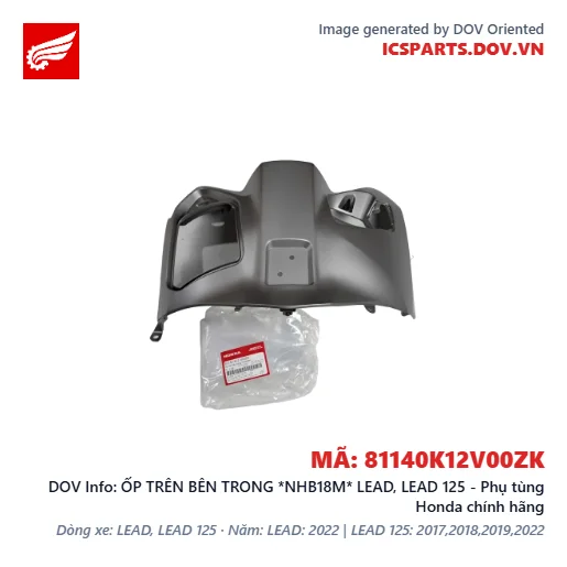 ỐP TRÊN BÊN TRONG *NHB18M* LEAD, LEAD 125 - Phụ tùng Honda chính hãng