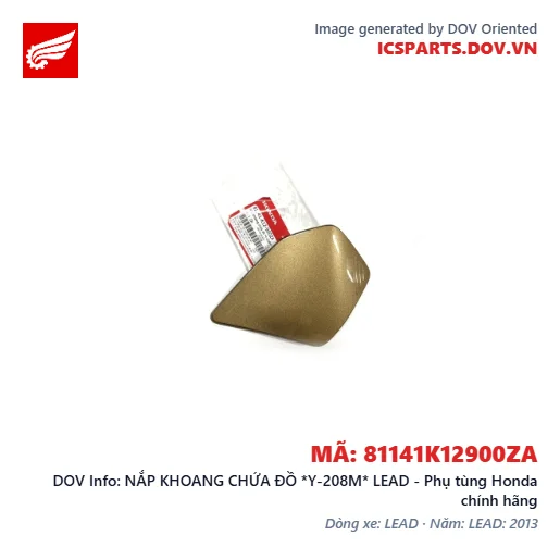 NẮP KHOANG CHỨA ĐỒ *Y-208M* LEAD - Phụ tùng Honda chính hãng